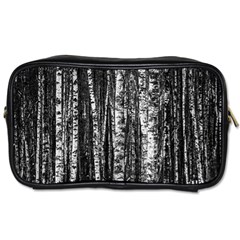 Birch Forest Trees Wood Natural Toiletries Bags by BangZart