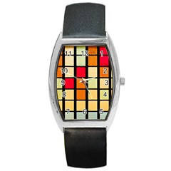 Mozaico Colors Glass Church Color Barrel Style Metal Watch by BangZart