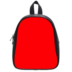 Solid Christmas Red Velvet School Bags (small)  by PodArtist
