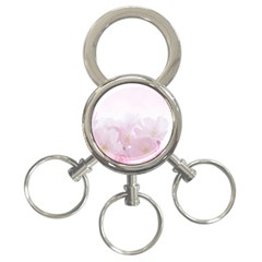 Pink Blossom Bloom Spring Romantic 3-ring Key Chains by BangZart