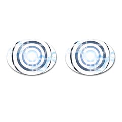 Center Centered Gears Visor Target Cufflinks (oval) by BangZart