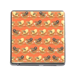 Birds Pattern Memory Card Reader (square) by linceazul