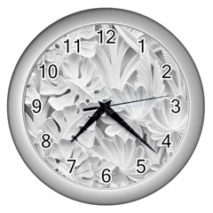 Pattern Motif Decor Wall Clocks (silver)  by BangZart