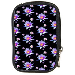 Flowers Pattern Background Lilac Compact Camera Cases by BangZart