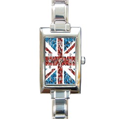 Fun And Unique Illustration Of The Uk Union Jack Flag Made Up Of Cartoon Ladybugs Rectangle Italian Charm Watch by BangZart