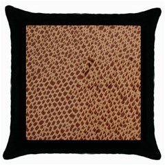 Giraffe Pattern Animal Print Throw Pillow Case (black) by paulaoliveiradesign
