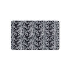 Black Floral Lace Pattern Magnet (name Card)