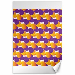 Purple And Yellow Abstract Pattern Canvas 20  X 30  