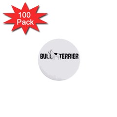 Bull Terrier  1  Mini Buttons (100 Pack)  by Valentinaart