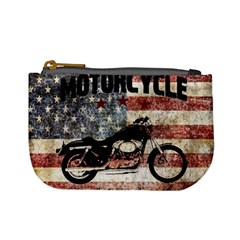Motorcycle Old School Mini Coin Purses by Valentinaart