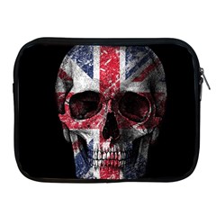 Uk Flag Skull Apple Ipad 2/3/4 Zipper Cases by Valentinaart