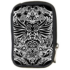 Tattoo Tribal Owl Compact Camera Cases by Valentinaart