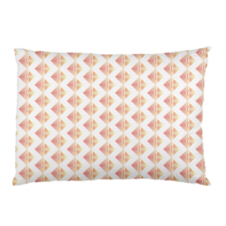 Geometric Losangle Pattern Rosy Pillow Case (Two Sides)