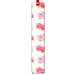 Yellow Floral Roses Pattern Large Book Marks by paulaoliveiradesign