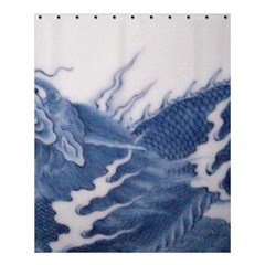Blue Chinese Dragon Shower Curtain 60  X 72  (medium)  by paulaoliveiradesign