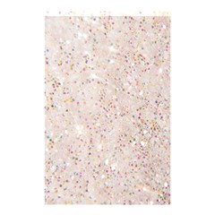 White Sparkle Glitter Pattern Shower Curtain 48  X 72  (small)  by paulaoliveiradesign