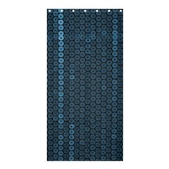 Blue Sparkly Sequin Texture Shower Curtain 36  X 72  (stall)  by paulaoliveiradesign