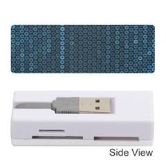 Blue Sparkly Sequin Texture Memory Card Reader (stick)  by paulaoliveiradesign