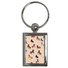 Horses For Courses Pattern Key Chains (rectangle)  by BangZart