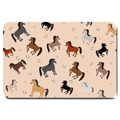 Horses For Courses Pattern Large Doormat  by BangZart