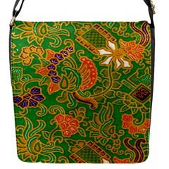 Art Batik The Traditional Fabric Flap Messenger Bag (s) by BangZart