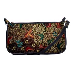 Art Traditional Flower  Batik Pattern Shoulder Clutch Bags by BangZart