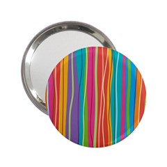 Colorful Striped Background 2 25  Handbag Mirrors by TastefulDesigns