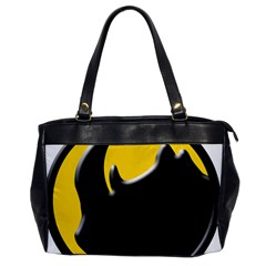 Black Rhino Logo Office Handbags by BangZart