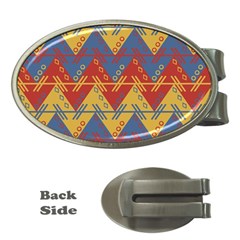 Aztec South American Pattern Zig Money Clips (oval)  by BangZart