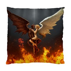 Angels Wings Curious Hell Heaven Standard Cushion Case (one Side) by BangZart