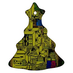 Technology Circuit Board Christmas Tree Ornament (two Sides) by BangZart