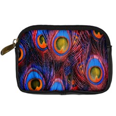 Pretty Peacock Feather Digital Camera Cases by BangZart