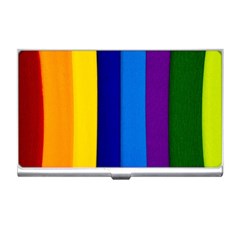 Paper Rainbow Colorful Colors Business Card Holders by paulaoliveiradesign