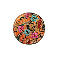 Colorful The Beautiful Of Art Indonesian Batik Pattern(1) Hat Clip Ball Marker (4 Pack) by BangZart