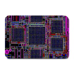Cad Technology Circuit Board Layout Pattern Plate Mats by BangZart