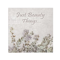 Shabby Chic Style Motivational Quote Small Satin Scarf (square) 