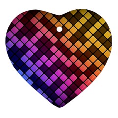 Abstract Small Block Pattern Ornament (heart) by BangZart