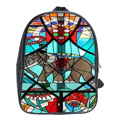 Elephant Stained Glass School Bags(large)  by BangZart