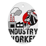 Industry worker  Ornament (Oval) Front