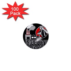 Industry Worker  1  Mini Buttons (100 Pack)  by Valentinaart