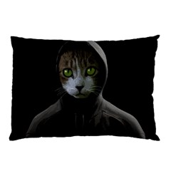 Gangsta Cat Pillow Case (two Sides) by Valentinaart