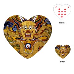 Chinese Dragon Pattern Playing Cards (heart)  by BangZart