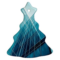 Glass Bulding Christmas Tree Ornament (two Sides) by BangZart