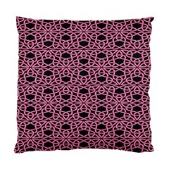 Triangle Knot Pink And Black Fabric Standard Cushion Case (one Side) by BangZart