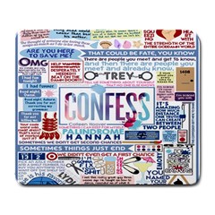 Book Collage Based On Confess Large Mousepads by BangZart