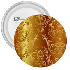 Golden Pattern Vintage Gradient Vector 3  Buttons by BangZart