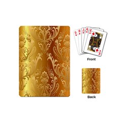 Golden Pattern Vintage Gradient Vector Playing Cards (mini) 