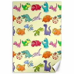 Group Of Funny Dinosaurs Graphic Canvas 12  X 18   by BangZart