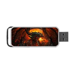 Dragon Legend Art Fire Digital Fantasy Portable Usb Flash (two Sides) by BangZart