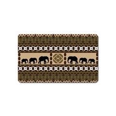 Elephant African Vector Pattern Magnet (name Card) by BangZart